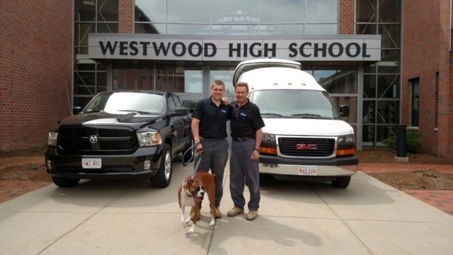 Mike and Colleen Fafara with their dogs Bentley and Bam Bam
