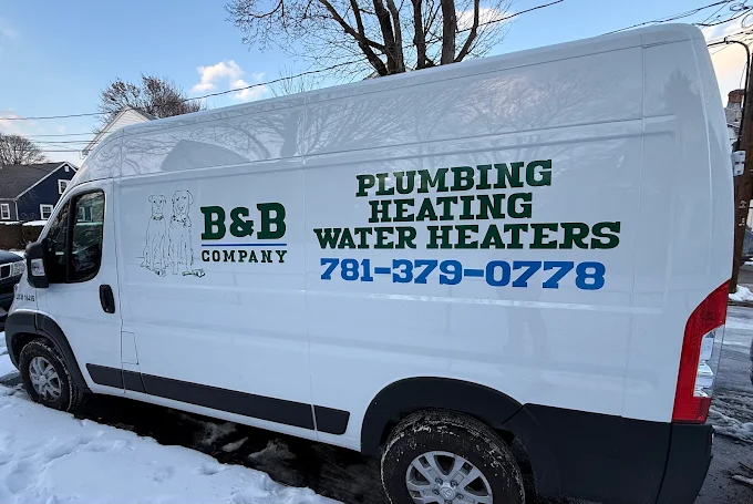 B&B Plumbing Company service van